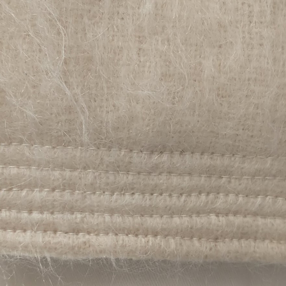 Vintage 80s / 90s Cream Mohair Blazer Jacket Deadstock Tailored Ivory Designer - Picture 5 of 12